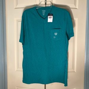 Chaps V-Neck Shirt w/ Pocket